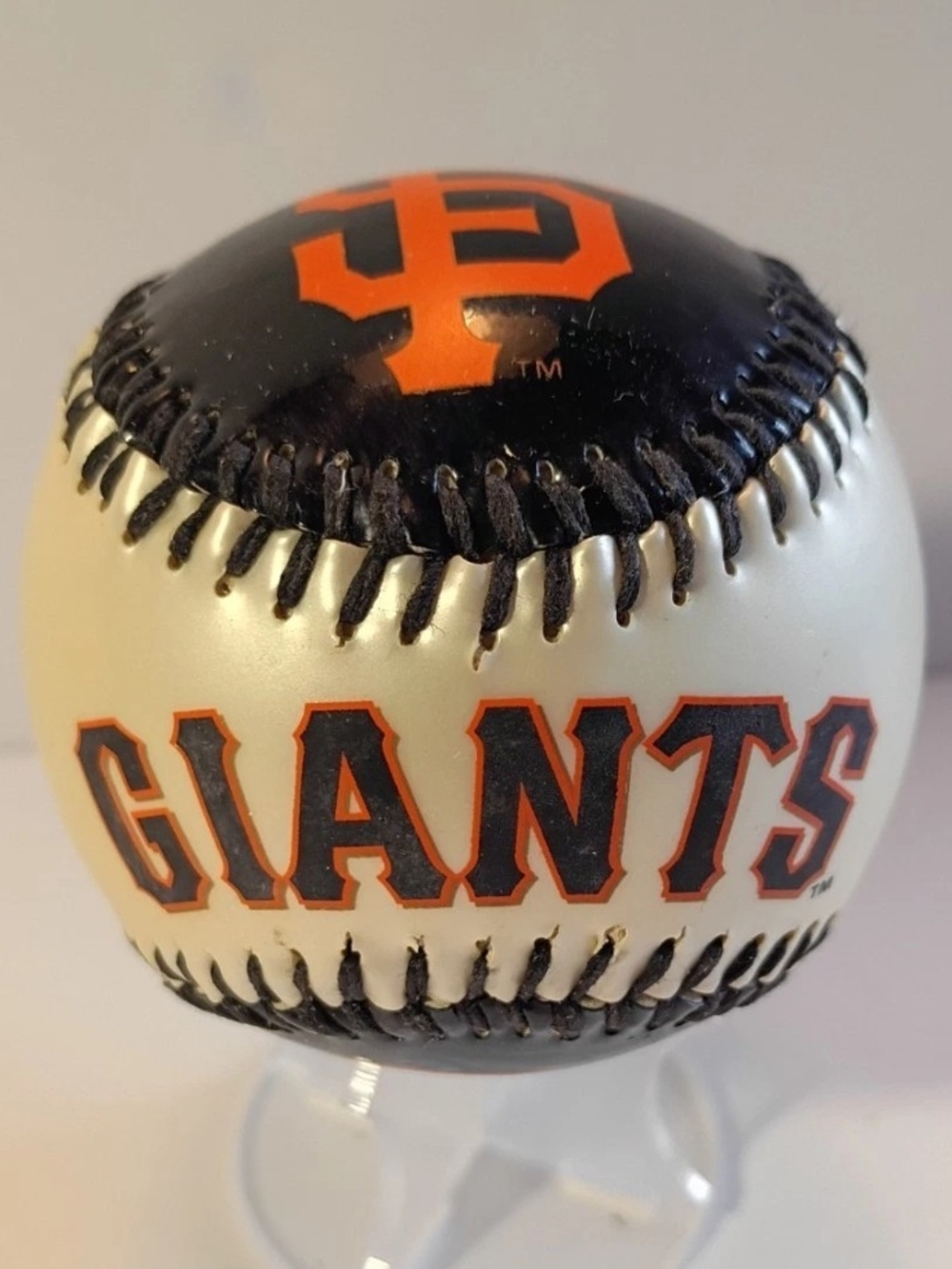 San Francisco Giants Black and White Team Logo Baseball